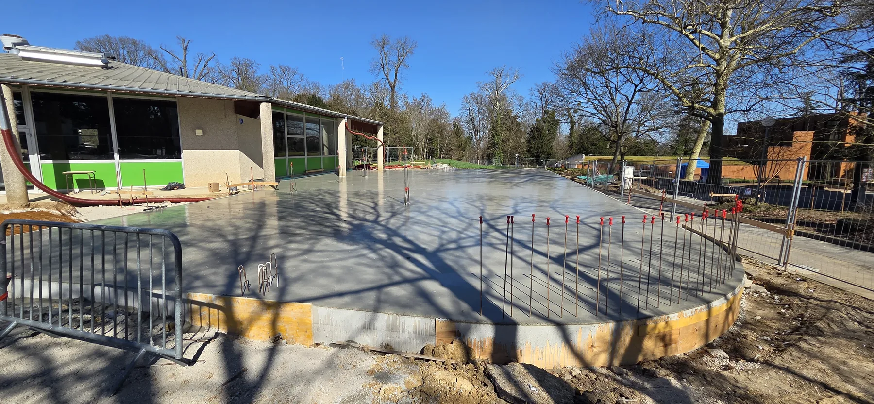 Ouvrages béton et préparation du dallage à Brunoy
